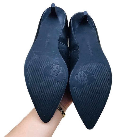 Libby Edelman Becca Point Toe Black Leather shoes 6M - Picture 7 of 7